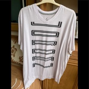 Jordan v neck shirt space jam